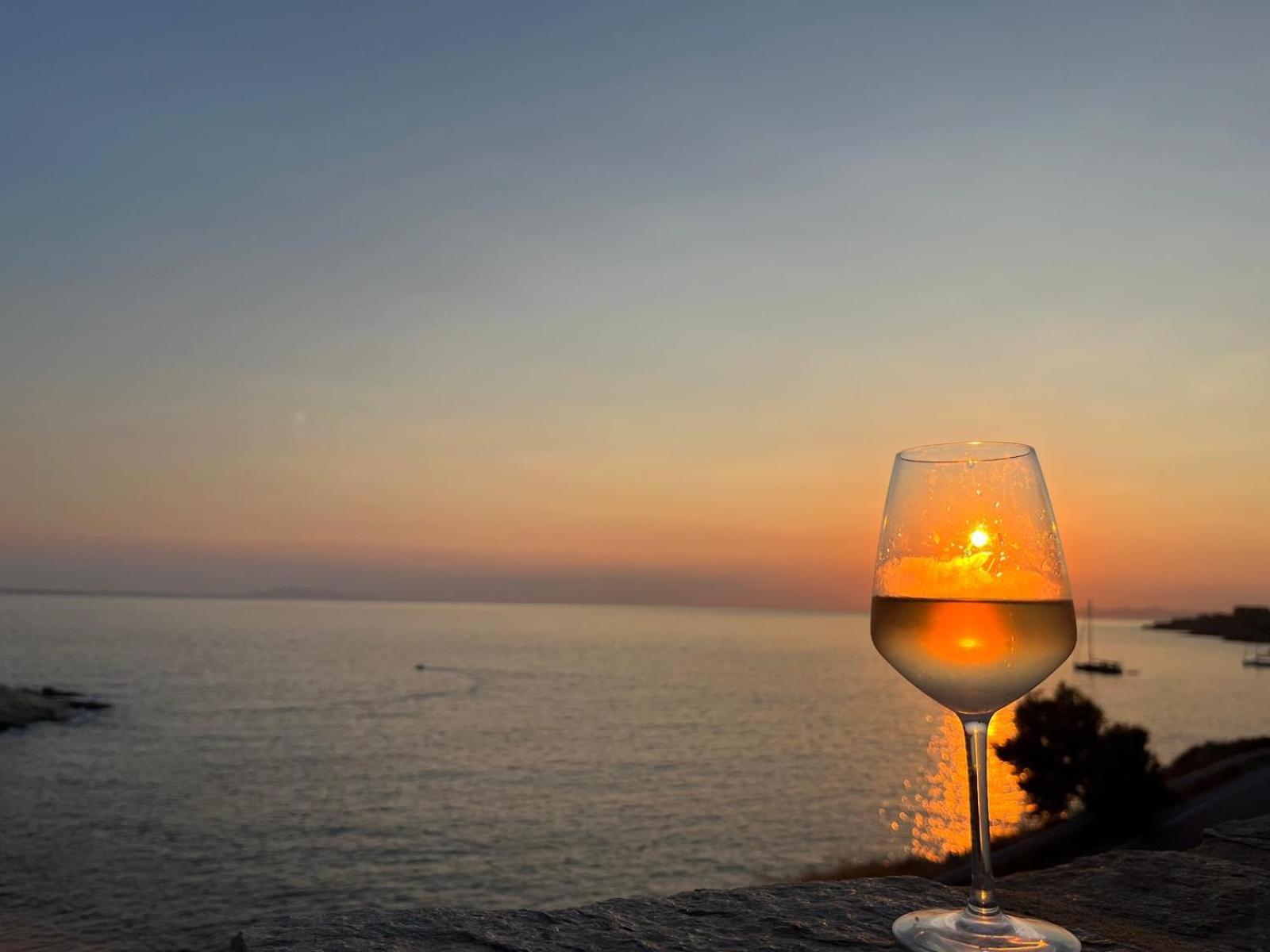 Sunset Villa With Swimming Pool At Tzia Ligia  외부 사진